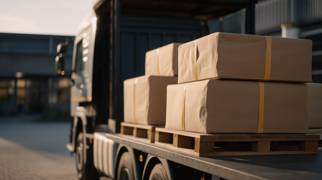 Truck Load Depicting Freight Brokerage Services