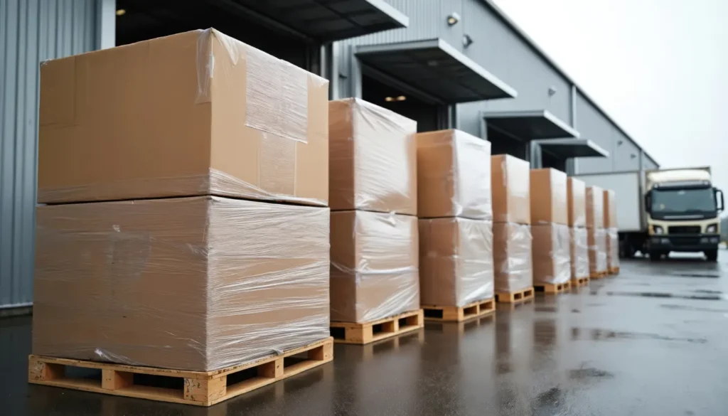 Arizona manufacturing 3PL warehousing — palletized goods at loading dock